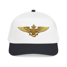Load image into Gallery viewer, Mid Profile Baseball Cap - USCG - Aviator Badge wo txt - 3D - Enhanced
