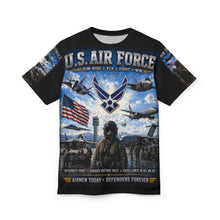 Load image into Gallery viewer, U.S. Air Force - Airmen Today, Defenders Forever - Tribute Tee — "READY TO FIGHT"
