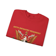 Load image into Gallery viewer, Crewneck Sweatshirt - 60th Infantry Regiment COA with Eagle with Text - 3D - Enhanced X 300
