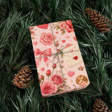 Load image into Gallery viewer, Gift Wrap Paper — Romantic vintage Valentine pattern
