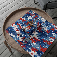 Load image into Gallery viewer, Gift Wrap Paper — Distressed American Flag Camo Pattern
