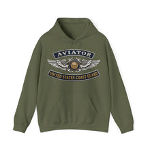 Load image into Gallery viewer, Hoodie – USCG - Aviator Badge - Auxiliary w txt - 3D - Enhanced
