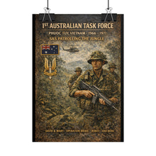 Load image into Gallery viewer, Posters - SAS patrolling the jungle in Vietnam
