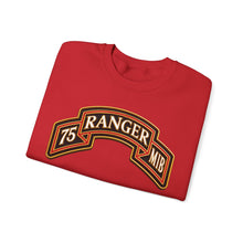 Load image into Gallery viewer, Crewneck Sweatshirt - Army - 75th Ranger Regiment - MIB - Ranger Scroll - 3D - Enhanced
