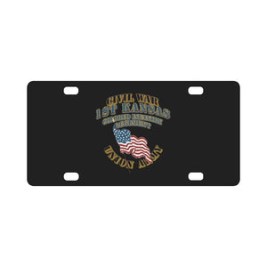 Civil War - 1st Kansas Colored Infantry Regiment - USA X 300 Classic License Plate