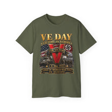 Load image into Gallery viewer, Unisex Ultra Cotton Tee - Army - VE Day - Victory in Europe Day - End of WWII - 3D - Enhanced
