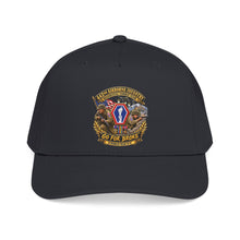 Load image into Gallery viewer, Mid Profile Baseball Cap - Army - 442nd Airborne Infantry Regimental Combat Team - 3D - Enhanced with EUR WWII SVC
