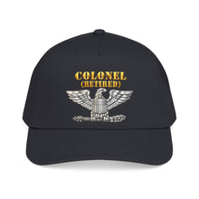 Load image into Gallery viewer, Mid Profile Baseball Cap - Colonel - Retired - 3D - Enhanced
