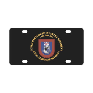 Army - Flash - 505th Parachute Infantry Regiment X 300 Classic License Plate