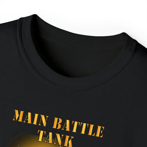 Unisex Ultra Cotton Tee - Main Battle Tank - M60A1 w Fire- Right Face