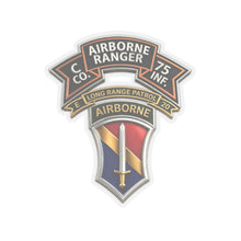 Load image into Gallery viewer, Kiss-Cut Stickers - SSI - Vietnam - C Co 75th Ranger - 1st FF - E-20 Inf - 3D X 300
