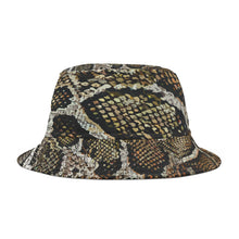 Load image into Gallery viewer, Snake Print Bucket Hat — All-Over-Print Safari Chic Hat
