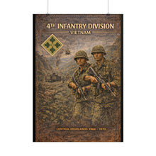 Load image into Gallery viewer, Rolled Posters - 4th Infantry Division in Vietnam 1966-1970
