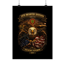 Load image into Gallery viewer, Matte Poster - 24th Infantry Division - Desert Storm
