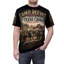 Load image into Gallery viewer, Camp Reeves 11th Texas Cavalry Graphic Tee — May 1861 - Sherman, Texas, May 1861
