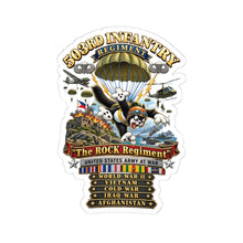 Load image into Gallery viewer, Kiss-Cut Stickers - Army - 503rd Parachute Infantry Regiment - The Rock Regiment - Wars - 3D - Enhanced
