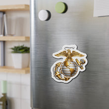 Load image into Gallery viewer, Die-Cut Magnet - Emblem - USMC - Eagle Globe Anchor - 3d enhanced
