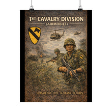 Load image into Gallery viewer, 1st Cavalry Division Ia Drang Matte Poster
