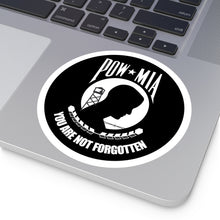 Load image into Gallery viewer, Round Stickers, Indoor\Outdoor POW/MIA Stickers POWS Never Have a Nice Day
