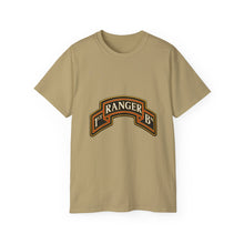 Load image into Gallery viewer, Unisex Ultra Cotton Tee - Army - 1st Ranger Battalion - Ranger Scroll - 3D - Enhanced

