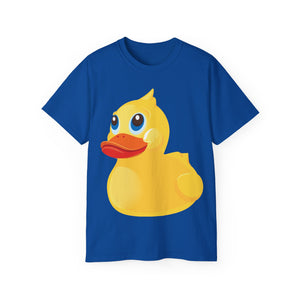 Unisex Ultra Cotton Tee - Yellow Rubber Duck - Oblique Left Front X 300