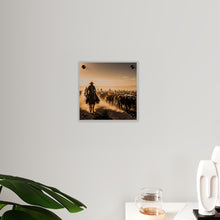 Load image into Gallery viewer, Acrylic Wall Art Panel - Dirty, dusty cattle drive in the Old West
