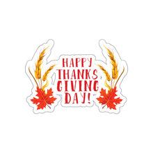Load image into Gallery viewer, Die-Cut Stickers - Happy Thanksgiving Day
