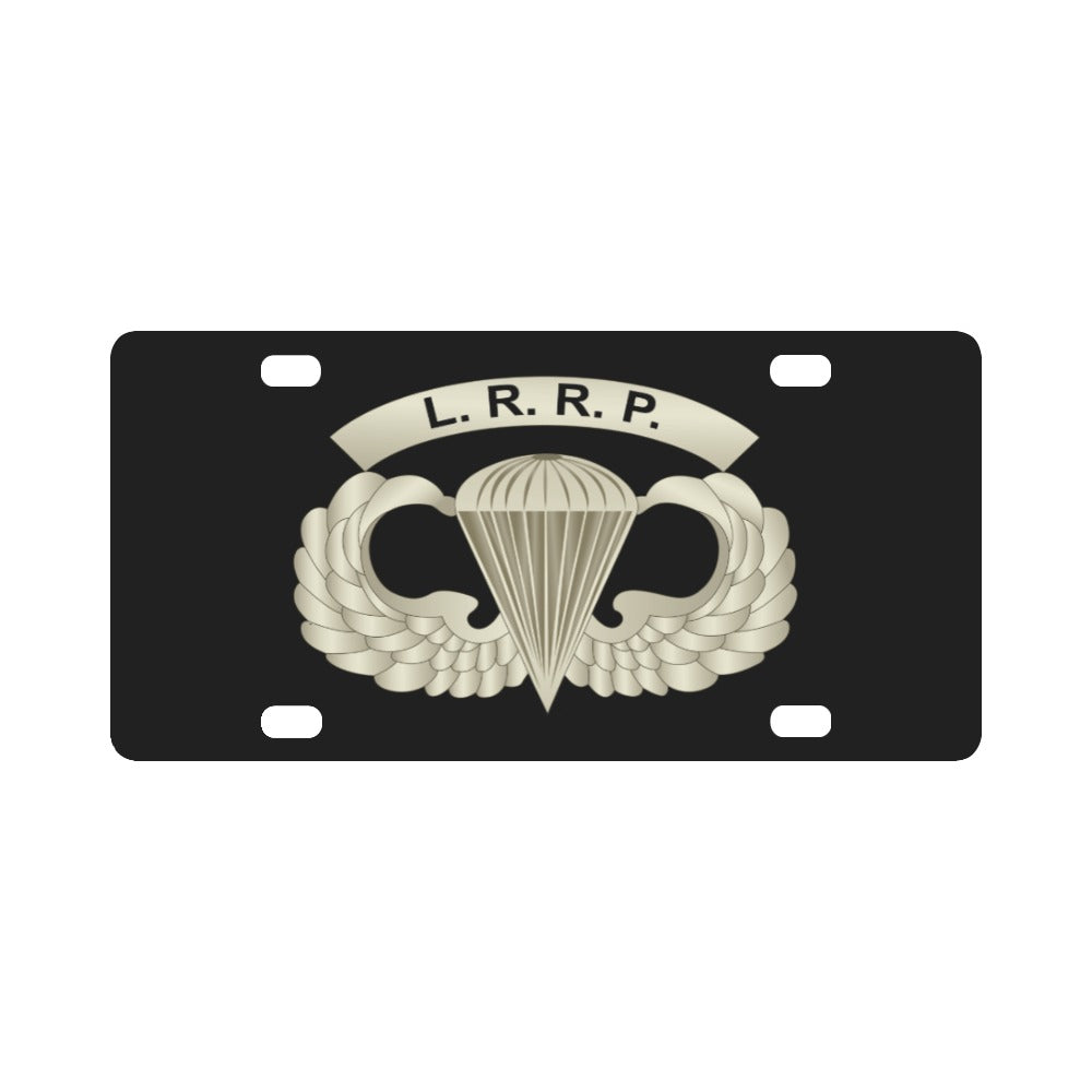 Army - LRRP - Basic Airborne Badge w LRRP Tab X 300 Classic License Plate