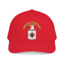 Load image into Gallery viewer, Mid Profile Baseball Cap - Special Activities Division - COA - Central Intelligence Agency - 3D - Enhanced
