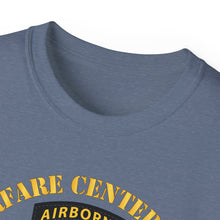 Load image into Gallery viewer, Unisex Ultra Cotton Tee - JFK Special Warfare Center - School SSI w Branch - Veteran wo Backgrnd
