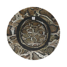 Load image into Gallery viewer, Snake Print Bucket Hat — All-Over-Print Safari Chic Hat
