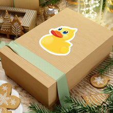 Load image into Gallery viewer, Kiss- Cut Stickers -  Yellow Rubber Duck - Oblique Left Front X 300
