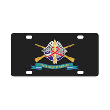 Load image into Gallery viewer, Army - 196th Infantry Brigade w Br - DUI - Ribbon X 300 Classic License Plate
