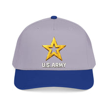 Load image into Gallery viewer, Mid Profile Baseball Cap - Army Star W Us Army w White Star - 3D - Enhanced

