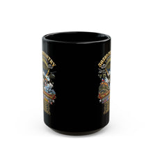 Load image into Gallery viewer, Black Mug  (15oz) - Army - 503rd Parachute Infantry Regiment - The Rock Regiment - Wars - 3D - Enhanced
