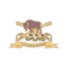 Load image into Gallery viewer, Kiss-Cut Stickers - Army  - 10th Cavalry Regiment w Br - Ribbon X 300
