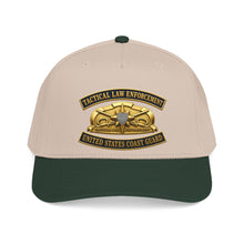 Load image into Gallery viewer, Mid Profile Baseball Cap - USCG - Tactical Law Enforcement w txt - 3D - Enhanced
