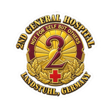 Load image into Gallery viewer, Army 2nd General Hospital Landstuhl 3D-Enhanced Kiss-Cut Sticker
