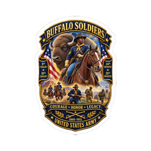 Load image into Gallery viewer, Kiss-Cut Stickers - Overall Buffalo Soldiers Tribute - 3D - Enhanced
