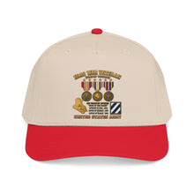 Load image into Gallery viewer, Mid Profile Baseball Cap - Army - Iraq War Veteran - 3rd Infantry Division - 3D - Enhanced

