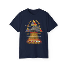 Load image into Gallery viewer, Unisex Ultra Cotton Tee - Army - Cold War Vet -  3rd Armored Division  - Gelnhausen, Germany - M60A3 Tank  - Spearhead w Fire - 1982-1984 w DUI - COLD X 300
