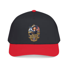 Load image into Gallery viewer, Mid Profile Baseball Cap - WAVES - Women Accepted for Volunteer Emergency Service WWII - 3D - Enhanced
