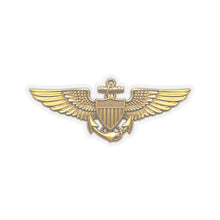 Load image into Gallery viewer, Kiss-Cut Stickers - USCG - Aviator Badge wo txt - 3D - Enhanced
