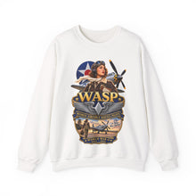 Load image into Gallery viewer, Crewneck Sweatshirt - WASP - Women Airforce Service Pilot - WWII - 3D - Enhanced
