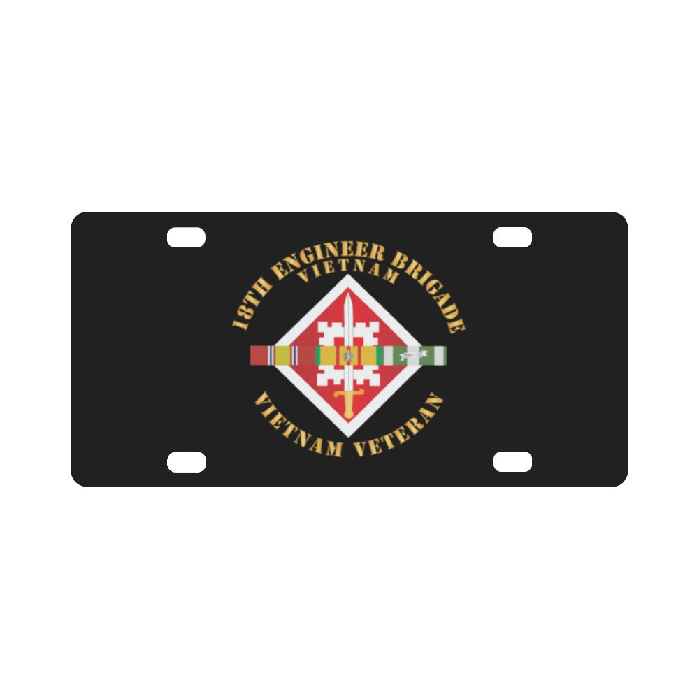 Army - 18th Engineer Brigade w SVC Ribbons X 300 Classic License Plate ...