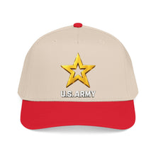 Load image into Gallery viewer, Mid Profile Baseball Cap - Army Star W Us Army w White Star - 3D - Enhanced
