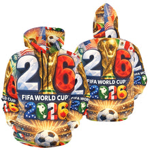 Load image into Gallery viewer, FIFA World Cup 2026 celebration Men's All Over Print Hoodie (USA Size)
