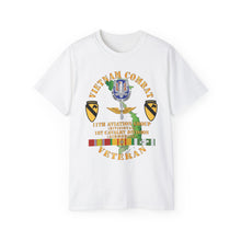 Load image into Gallery viewer, Unisex Ultra Cotton Tee - Army - Vietnam Combat Cavalry Veteran w 11th Aviation Group - 1st Cav Div X 300
