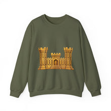 Load image into Gallery viewer, Crewneck Sweatshirt - Amy Corps of Engineers Branch Insignia - 3D -  Enhanced
