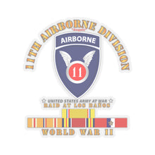 Load image into Gallery viewer, Kiss-Cut Stickers - Army - 11th Airborne Division - Raid at Los Baños - WWII w PAC SVC
